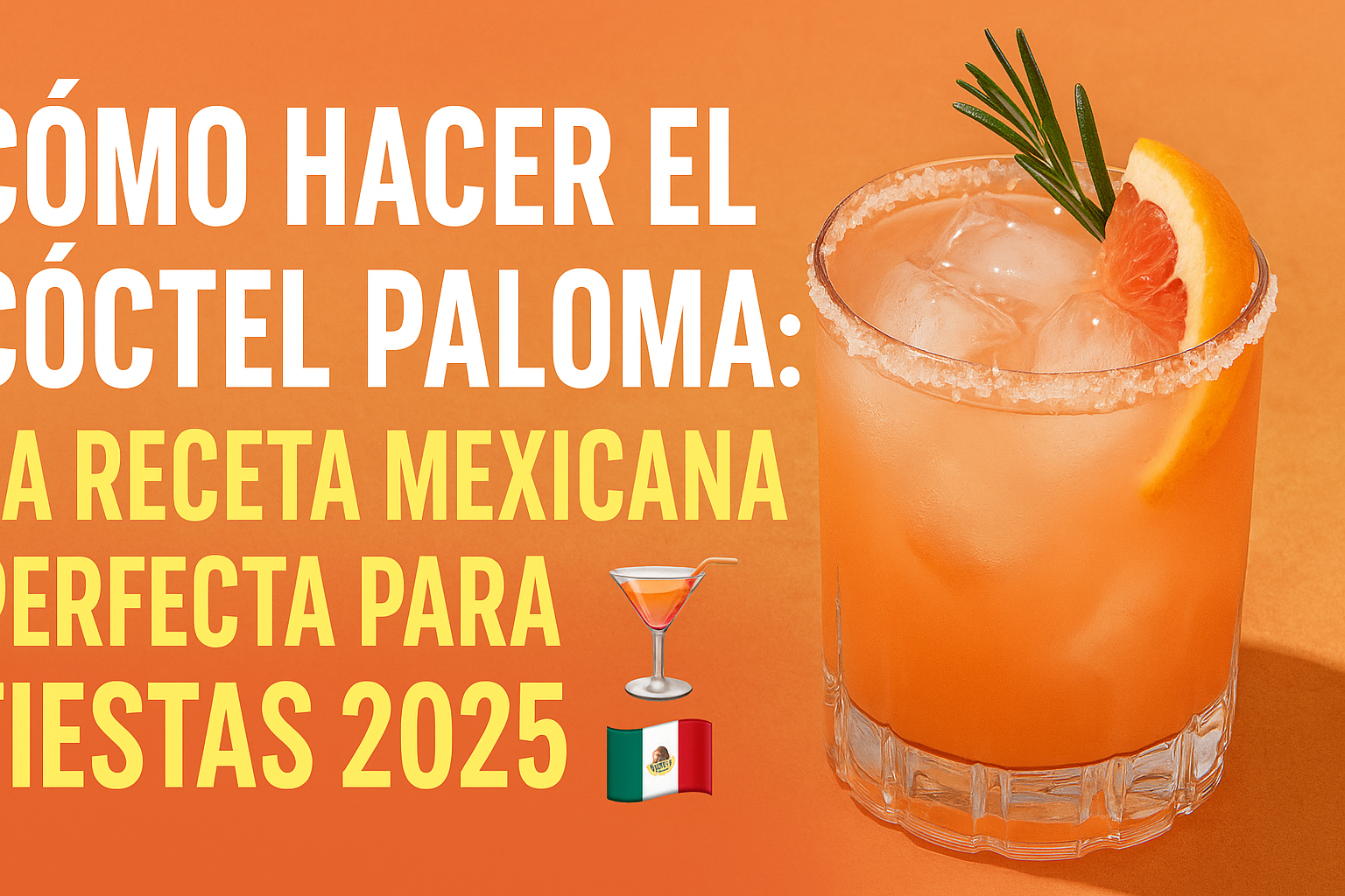 Cómo Hacer el Cóctel Paloma: La Receta Mexicana Perfecta para Fiestas 2025 🍹